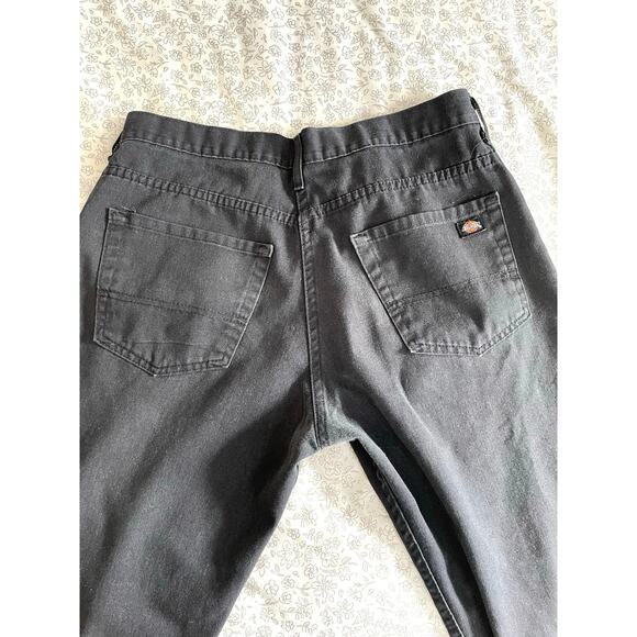 Dickies Black Work Pants Flex Durable Size 32x30 - Picture 9 of 10